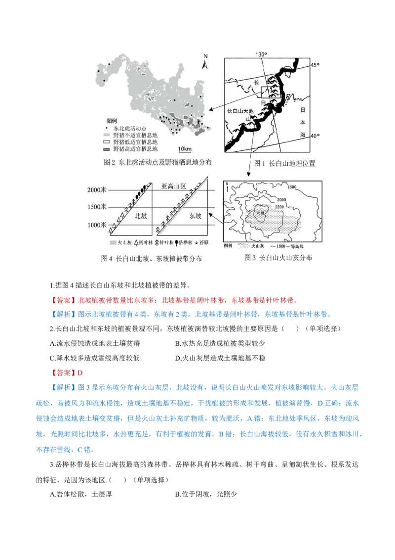 重难点14生物圈与环境、人类-2024年高考地理热点&middot;重点&middot;难点专练（上海新高考专用）（解析版）_9.2025地理总复习_2024年新高考资料_3.2024专项复习