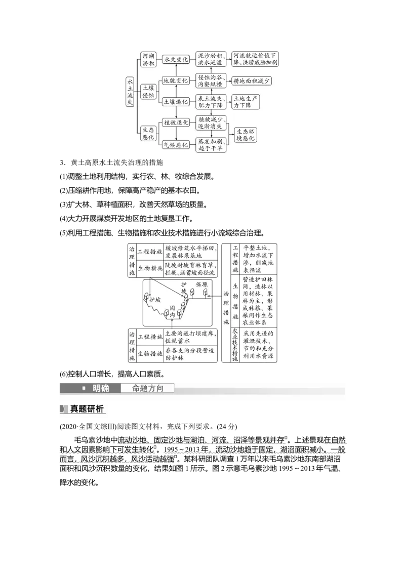 第三部分　第二章　课时61　生态脆弱区的综合治理_9.2025地理总复习_2024年新高考资料_1.2024一轮复习_2024年高考地理一轮复习讲义（新人教版）_学生版在此文件夹_大一轮复习讲义