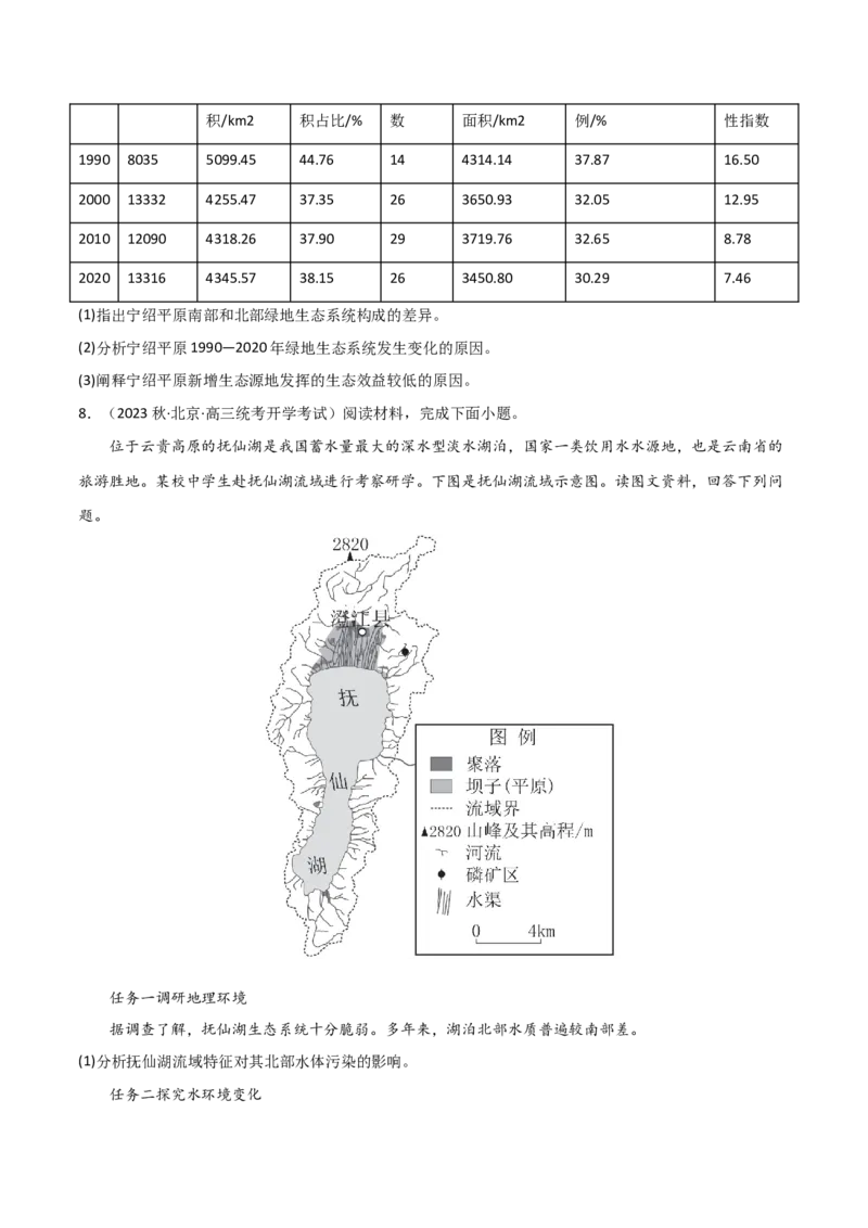 考点巩固卷13人类与地理环境的协调发展-2024年高考地理一轮复习考点通关卷（新高考通用）（原卷版）_9.2025地理总复习_2024年新高考资料_1.2024一轮复习