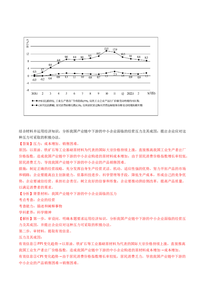 专题06&ldquo;图表类&rdquo;主观题(解析版)_8.2025政治总复习_2024年新高考资料_2.2024二轮复习_2024年高考政治二轮热点题型归纳与变式演练（新高考通用）