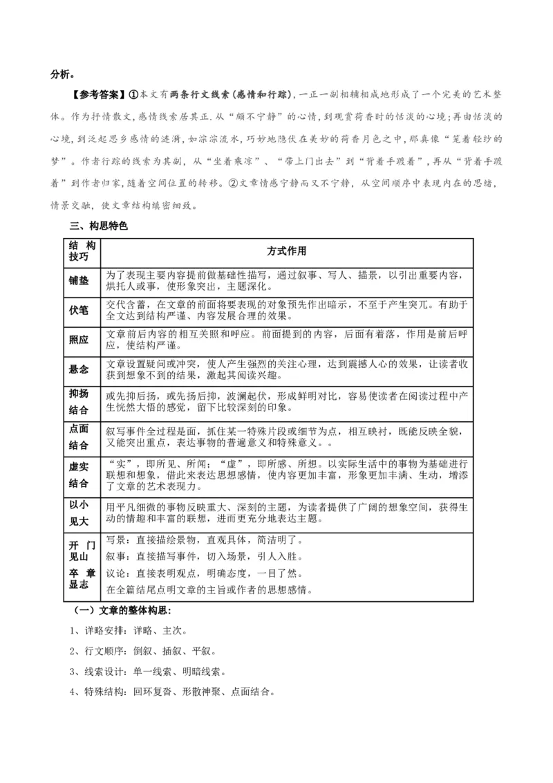 专题12散文的思路和结构（讲义）-2024年高考语文二轮复习讲练测（新教材新高考）_1.2025语文总复习_2024年新高考资料_2.2024二轮复习_2024年高考语文二轮复习讲练测（新教材新高考）