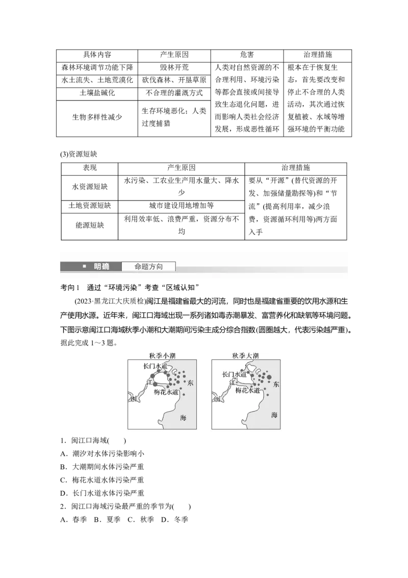 第五章　课时55　环境问题与可持续发展_9.2025地理总复习_2025年新高考资料_一轮复习_2025高考大一轮复习讲义+练习（完结）_2025高考大一轮复习地理（人教版）_2025大一轮复习讲义
