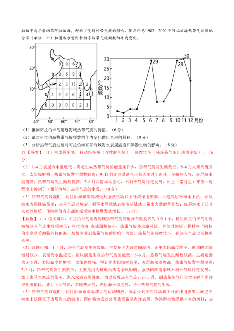 黄金卷02（解析版）-赢在高考&middot;黄金8卷备战2024年高考地理模拟卷（广东专用）_9.2025地理总复习_2024年新高考资料_4.2024高考模拟预测试卷