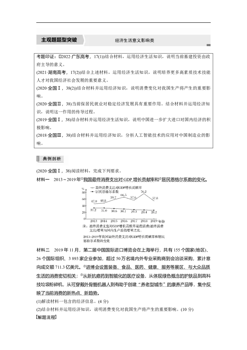 2023年高考政治二轮复习（全国版）专题1　主观题题型突破　经济生活意义影响类_8.2025政治总复习_赠品通用版（老高考）复习资料_二轮复习_2023年高考政治二轮复习讲义（全国版）