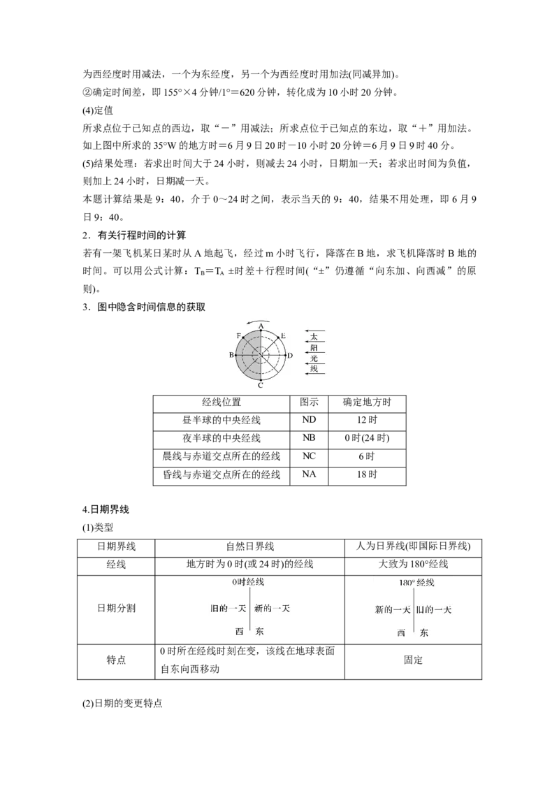 第一部分第二章第2讲课时9　产生时差_9.2025地理总复习_2025年新高考资料_一轮复习_2025高考大一轮复习讲义+练习（完结）_2025高考大一轮复习地理（湘教版）_大一轮复习讲义