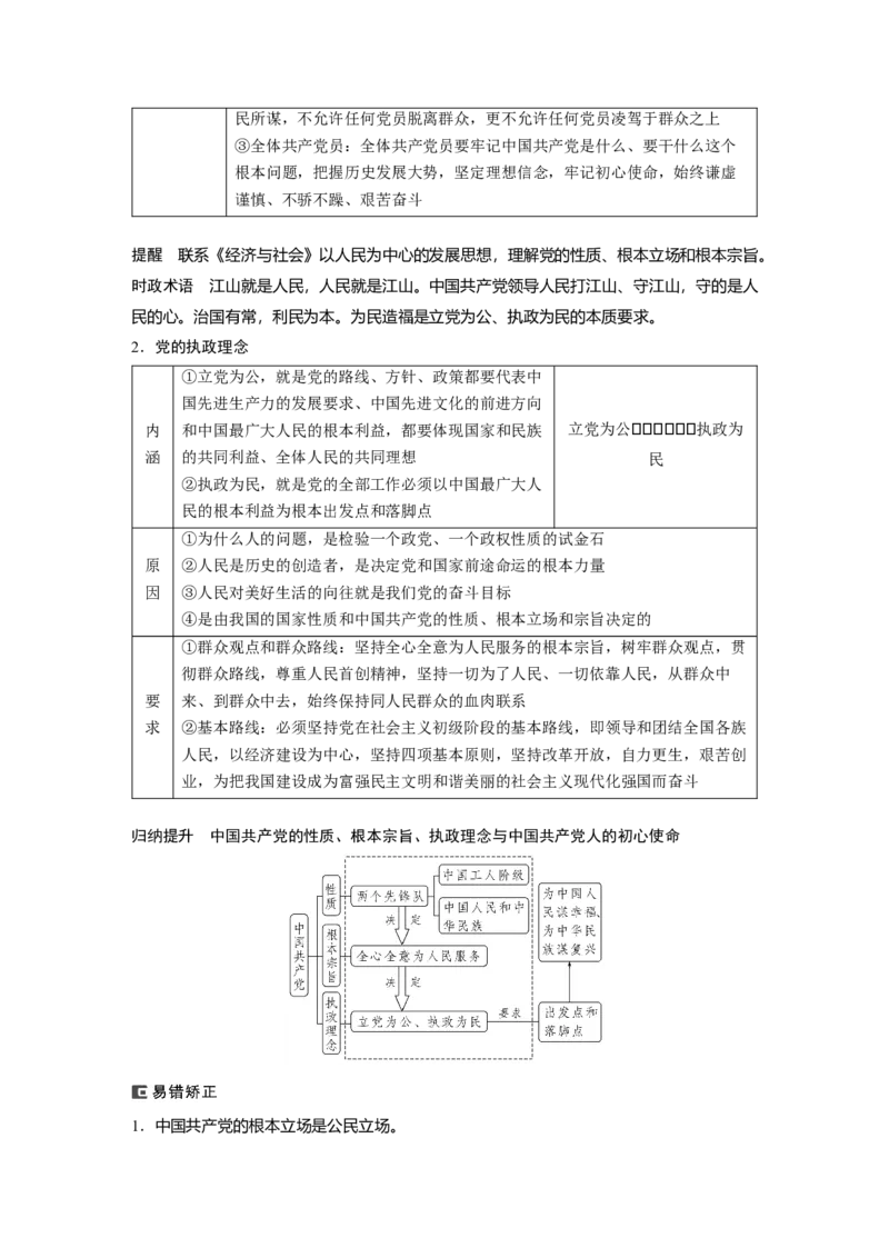 2024年高考政治一轮复习（部编版）必修3　第10课　中国的先进性_8.2025政治总复习_2024年新高考资料_1.2024一轮复习_2024年高考政治一轮复习讲义（部编版）