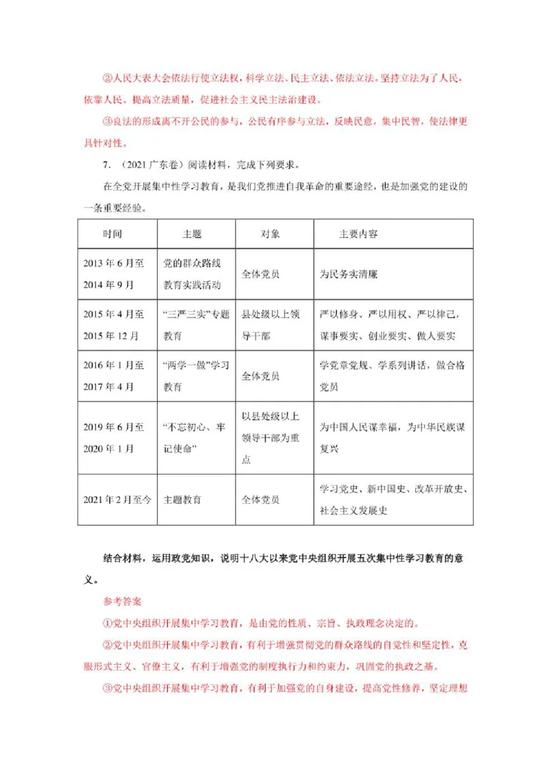 2023年新高考政治时政热点押题练习专题六关键词：新时代中国的历史使命（PDF版）_8.2025政治总复习_2023年新高考资料_专项复习_2023年新高考高中政治时政热点押题练习