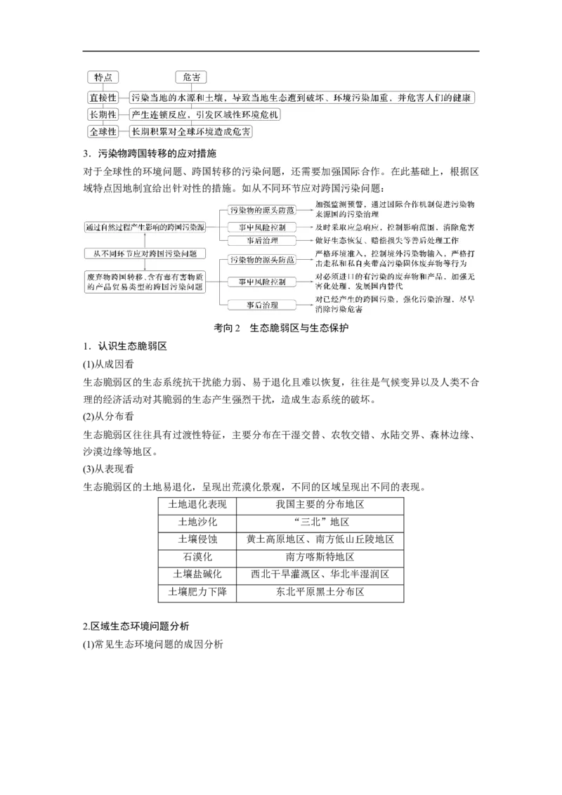 第三部分　大单元9　环境与国家安全_9.2025地理总复习_2025年新高考资料_二轮复习_2025年高考地理二轮复习讲义+专题强化练（学生版）_复习讲义
