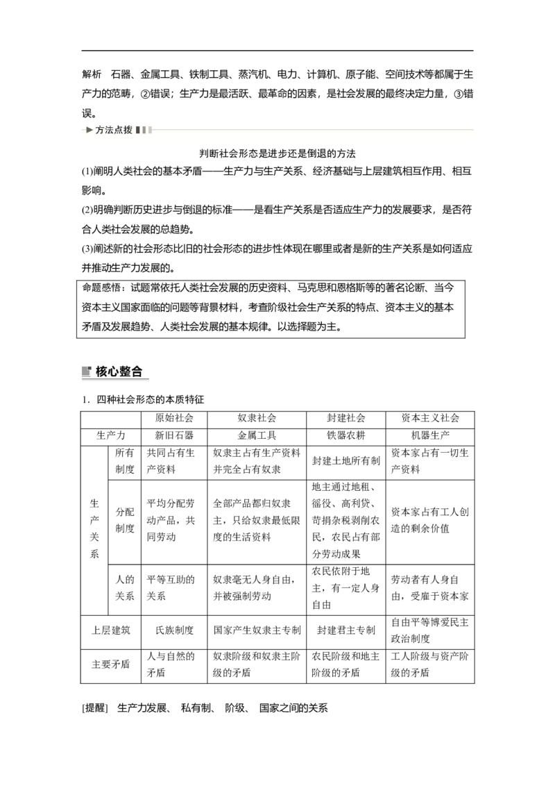 2023年高考政治二轮复习（新高考版）专题1　课时1　人类社会的发展进程_8.2025政治总复习_2023年新高考资料_二轮复习_2023年高考政治二轮复习讲义+课件（新高考版）