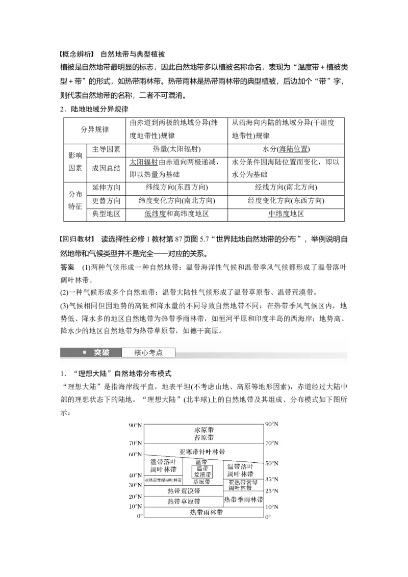 第六章　第2讲　课时37　陆地地域分异规律　地方性分异规律_9.2025地理总复习_2025年新高考资料_一轮复习_2025高考大一轮复习讲义+练习（完结）_2025高考大一轮复习地理（人教版）_45