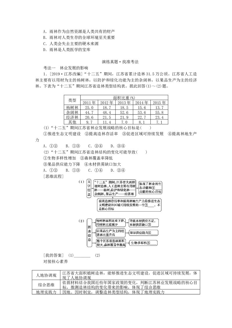 统考版2023版高三地理一轮复习第31讲湿地资源的开发与保护__以洞庭湖区为例学生用书_9.2025地理总复习_赠品通用版（老高考）复习资料_一轮复习