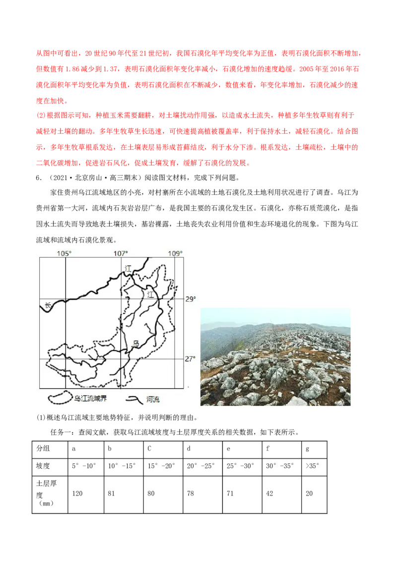 类型18资源、环境与区域发展（解析版）_9.2025地理总复习_2023年新高考复习资料_专项复习_2023年高考地理实践力之图形绘制或填涂类题型突破（新高考）