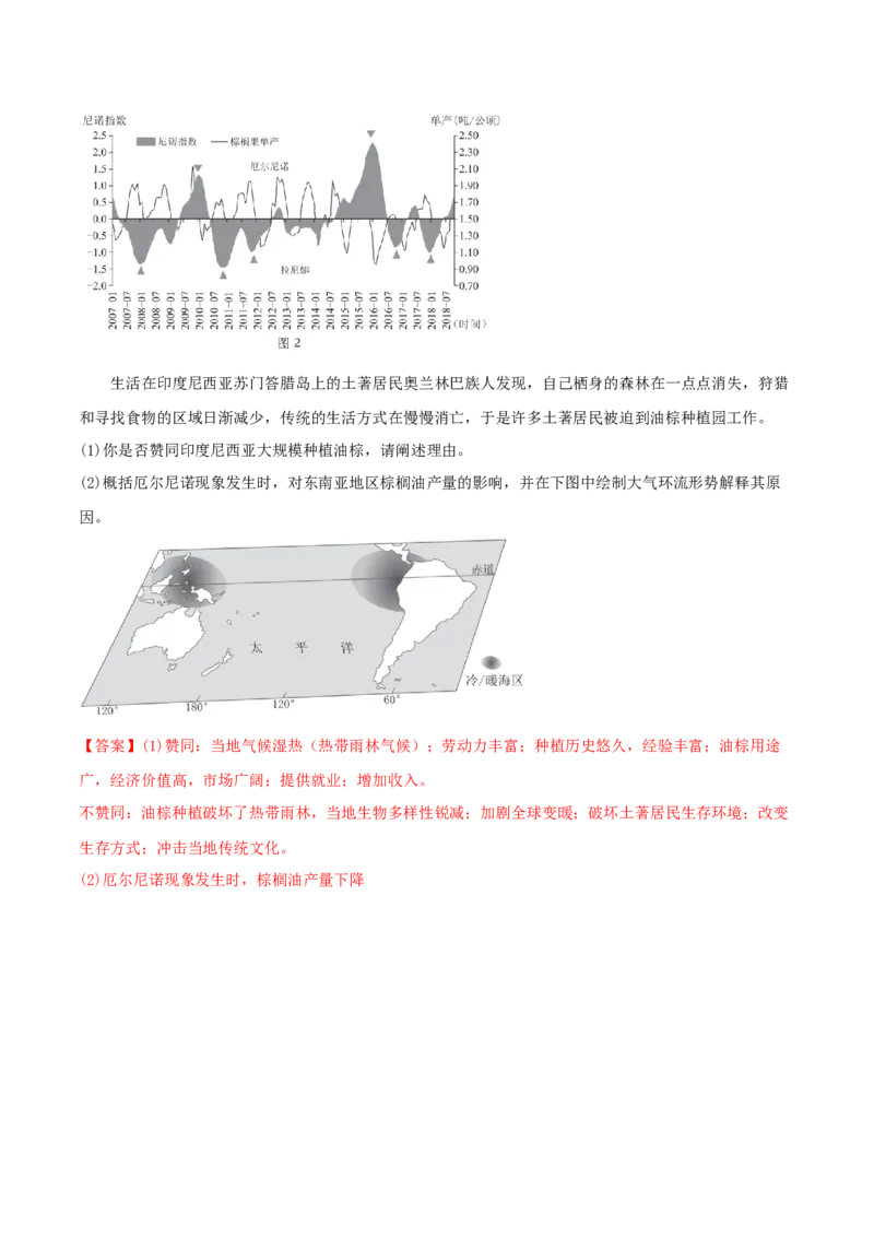 类型09海水的性质、运动与海&mdash;&mdash;气相互作用（解析版）_9.2025地理总复习_2023年新高考复习资料_专项复习_2023年高考地理实践力之图形绘制或填涂类题型突破（新高考）