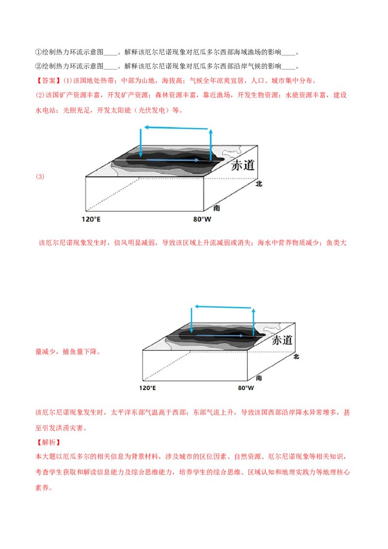类型09海水的性质、运动与海&mdash;&mdash;气相互作用（解析版）_9.2025地理总复习_2023年新高考复习资料_专项复习_2023年高考地理实践力之图形绘制或填涂类题型突破（新高考）