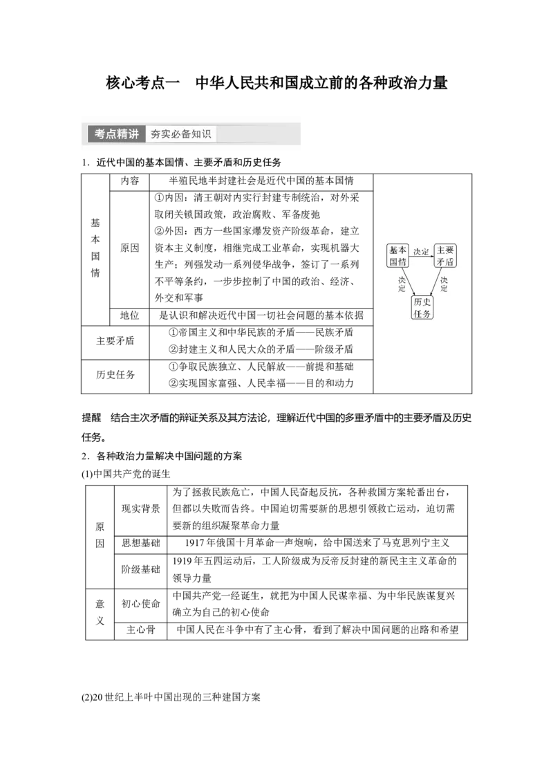 2024年高考政治一轮复习（部编版）必修3　第9课　历史和人民的选择_8.2025政治总复习_2024年新高考资料_1.2024一轮复习_2024年高考政治一轮复习讲义（部编版）