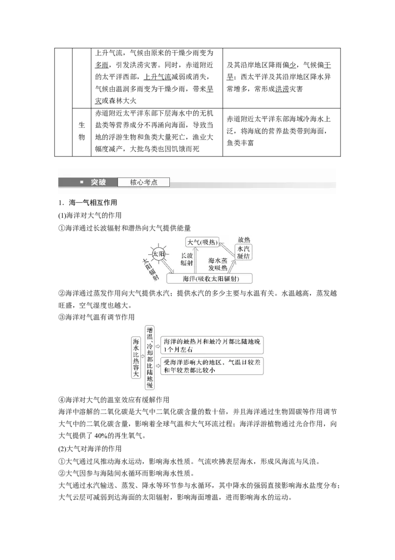 第四章　课时25　海&mdash;气相互作用_9.2025地理总复习_2025年新高考资料_一轮复习_2025高考大一轮复习讲义+练习（完结）_2025高考大一轮复习地理（人教版）