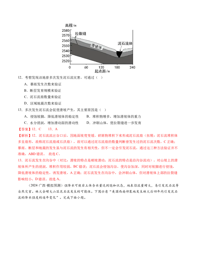 第七章自然灾害与地理信息技术（测试）（解析版）_9.2025地理总复习_2025年新高考资料_一轮复习_2025年高考地理一轮复习讲练测（新教材新高考）