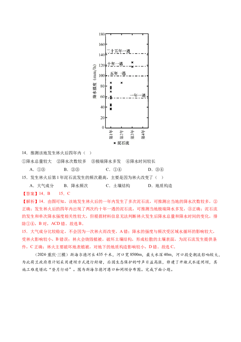 第七章自然灾害与地理信息技术（测试）（解析版）_9.2025地理总复习_2025年新高考资料_一轮复习_2025年高考地理一轮复习讲练测（新教材新高考）