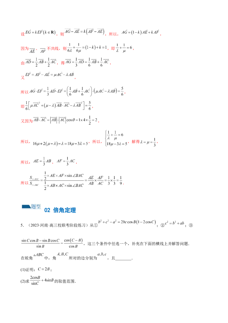 专题12正余弦定理妙解三角形问题和最值问题（练习）（解析版）_2.2025数学总复习_2024年新高考资料_2.2024二轮复习_2024年高考数学二轮复习讲练（新教材新高考）