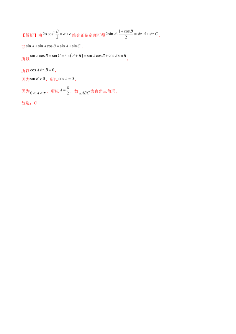 专题12正余弦定理妙解三角形问题和最值问题（练习）（解析版）_2.2025数学总复习_2024年新高考资料_2.2024二轮复习_2024年高考数学二轮复习讲练（新教材新高考）