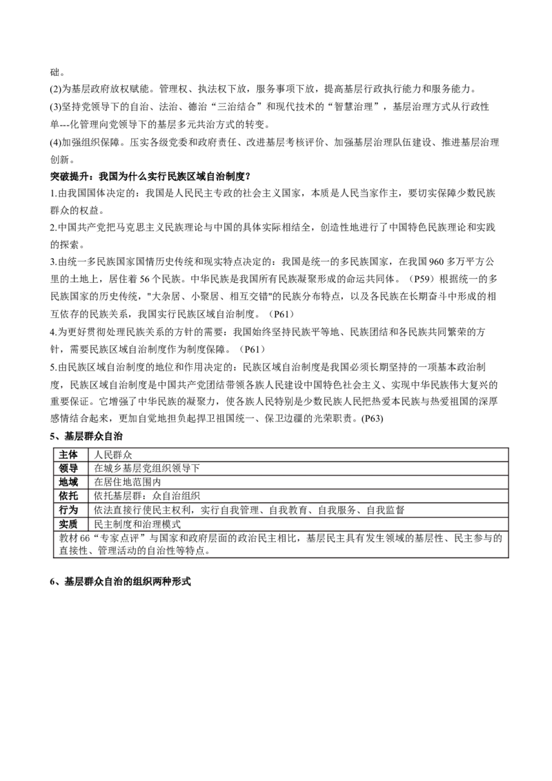 专题06人民当家作主（讲义）（解析版）_8.2025政治总复习_2024年新高考资料_2.2024二轮复习_2024年高考政治二轮复习讲练测（新教材新高考）