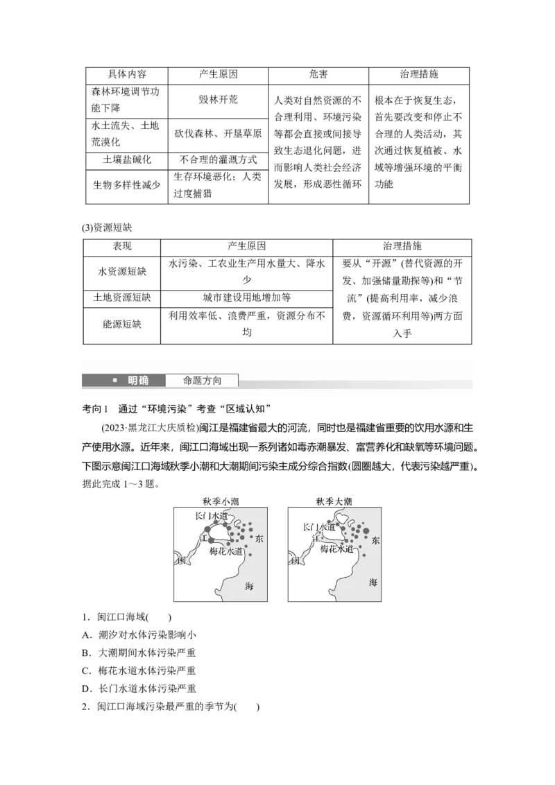 第五章　课时55　环境问题与可持续发展_9.2025地理总复习_2025年新高考资料_一轮复习_2025高考大一轮复习讲义+练习（完结）_2025高考大一轮复习地理（人教版）_配套Word版文档第二部分