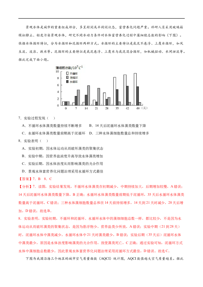 考点02环境污染与国家安全-2023年高考地理一轮复习小题多维练（解析版）_9.2025地理总复习_2023年新高考复习资料_一轮复习_2023年高考地理一轮复习小题多维练（新高考专用）
