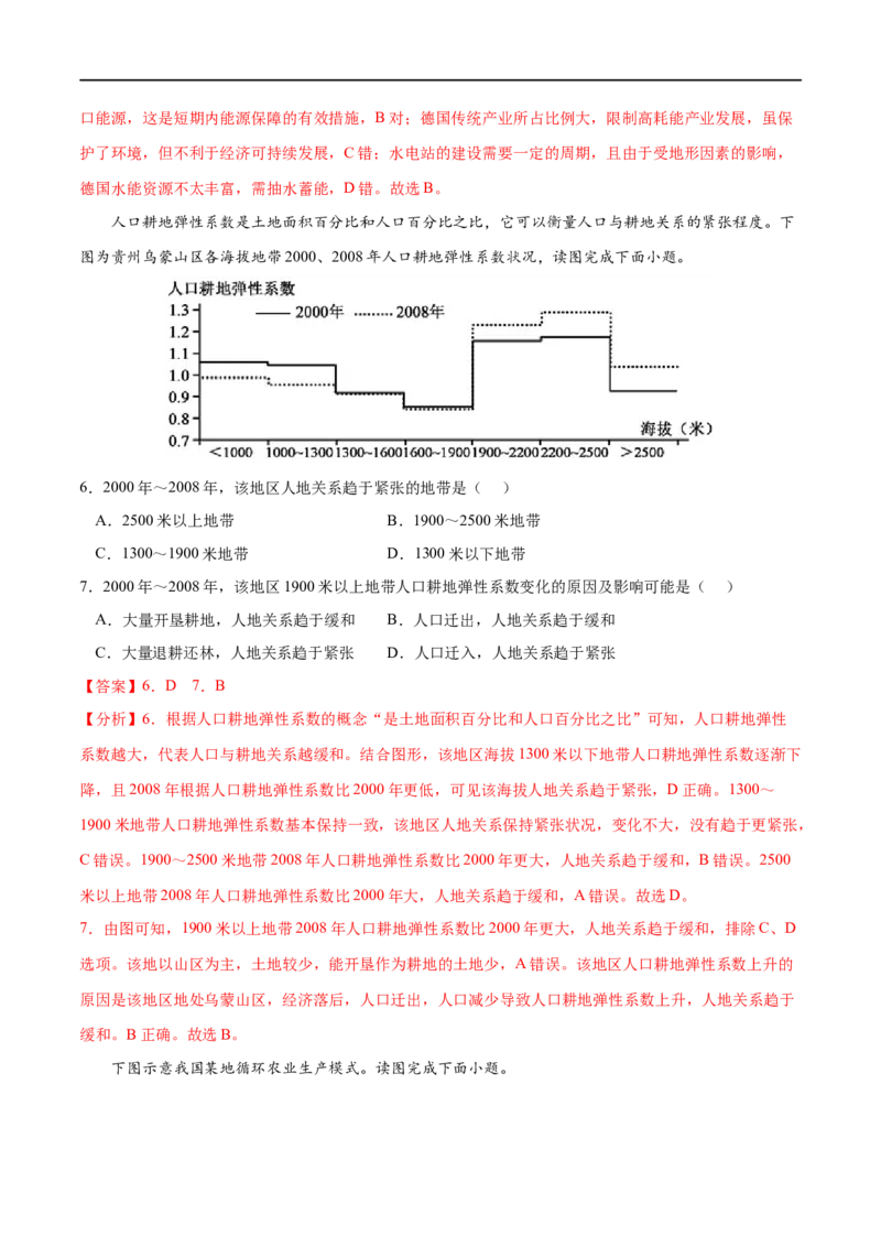 考点01走向生态文明-2023年高考地理一轮复习小题多维练（新高考专用）（解析版）_9.2025地理总复习_2023年新高考复习资料_一轮复习_2023年高考地理一轮复习小题多维练（新高考专用）