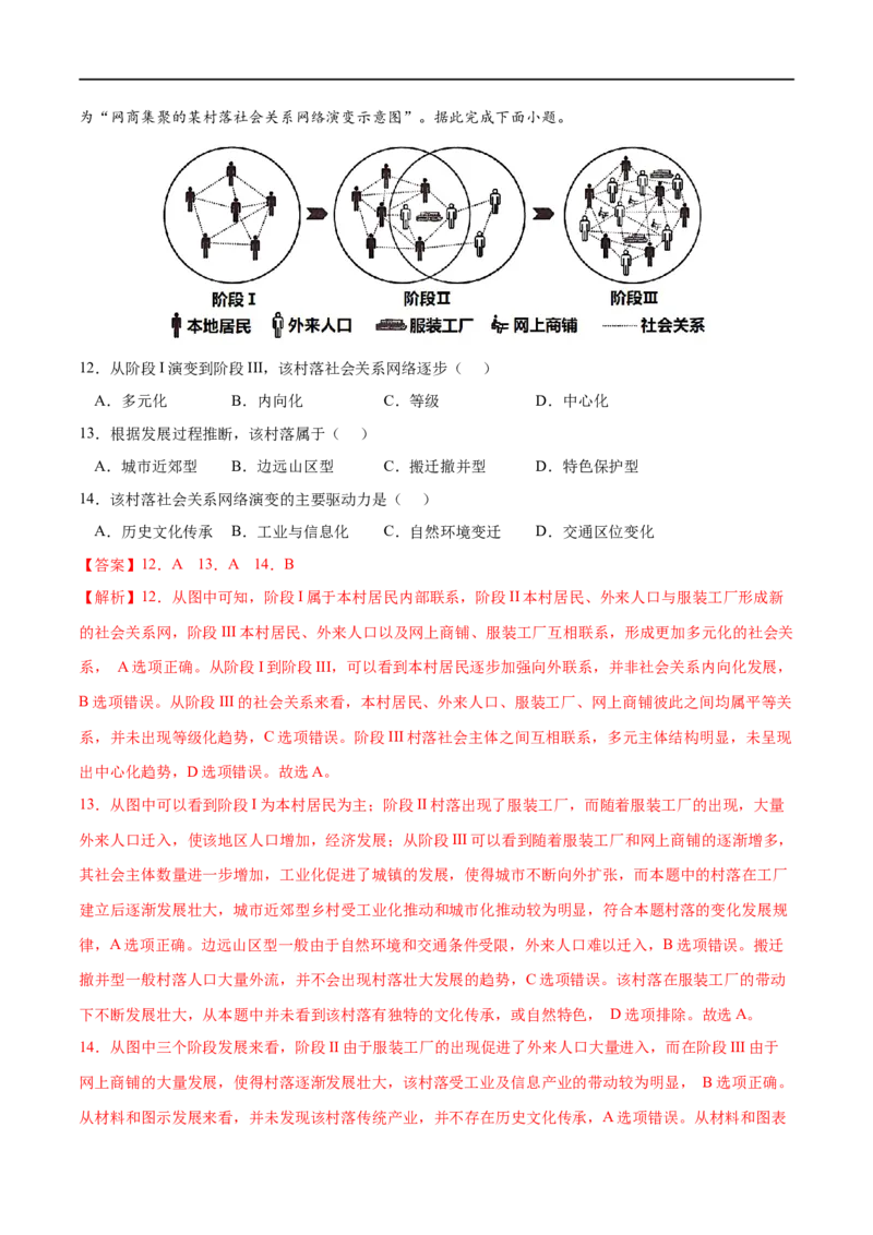 考点02区域整体性和关联性-2023年高考地理一轮复习小题多维练（解析版）_9.2025地理总复习_2023年新高考复习资料_一轮复习_2023年高考地理一轮复习小题多维练（新高考专用）