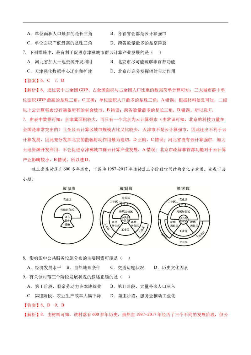 考点02区域整体性和关联性-2023年高考地理一轮复习小题多维练（解析版）_9.2025地理总复习_2023年新高考复习资料_一轮复习_2023年高考地理一轮复习小题多维练（新高考专用）