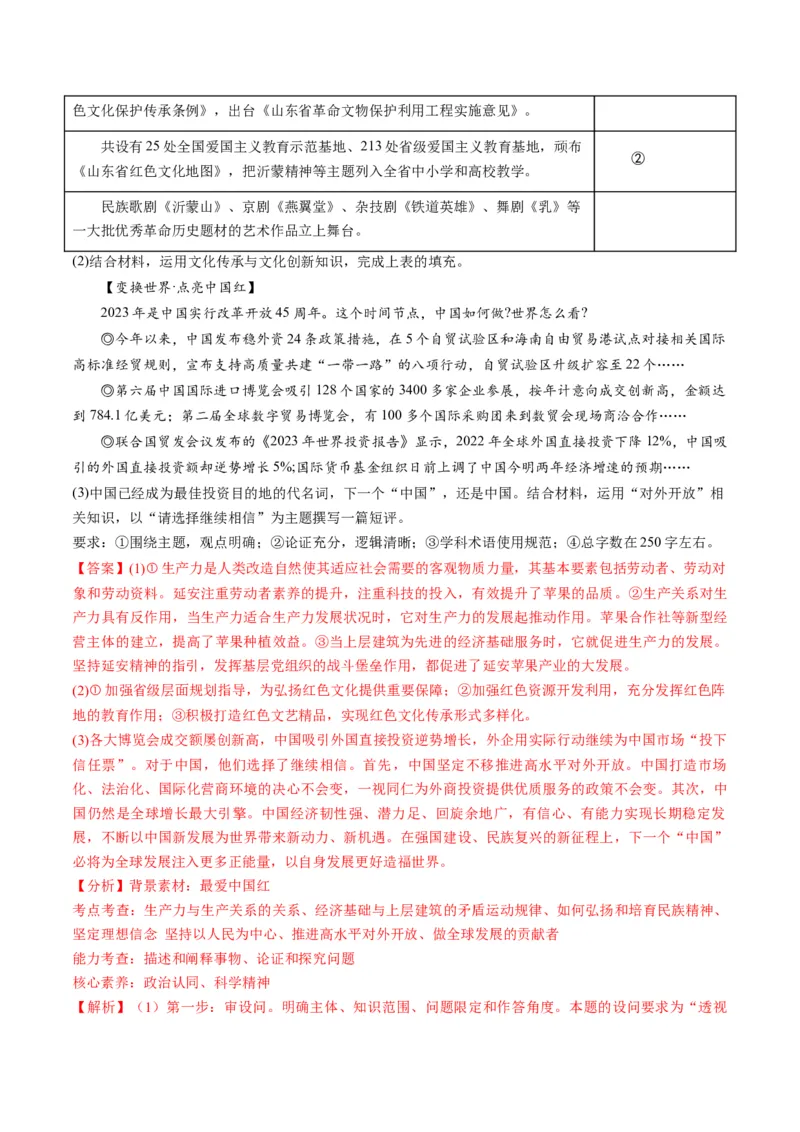 2023年11月时政热点解读与专项训练（解析版）_8.2025政治总复习_2024年新高考资料_3.2024专项复习_备战2024年高考政治时政热点解读与专项训练