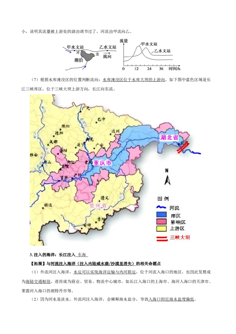 重难点09河流特征与&ldquo;水利&rdquo;、&ldquo;水害&rdquo;2024年高考地理热点&middot;重点&middot;难点专练（上海新高考专用）（解析版）_9.2025地理总复习_2024年新高考资料_3.2024专项复习