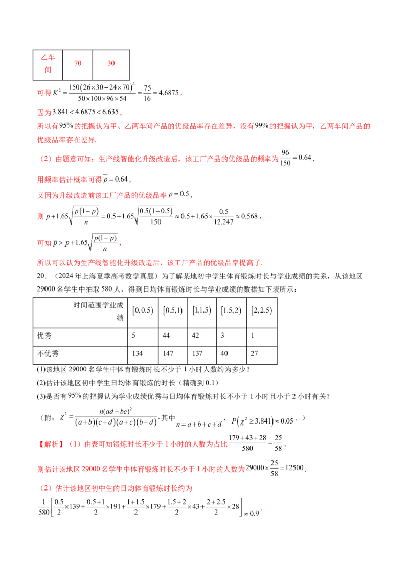 专题12概率与统计（文）（六大考点）（解析版）_2.2025数学总复习_2025年新高考资料_专项复习_三年（2022-2024）高考数学真题分类汇编（全国通用）（完结）