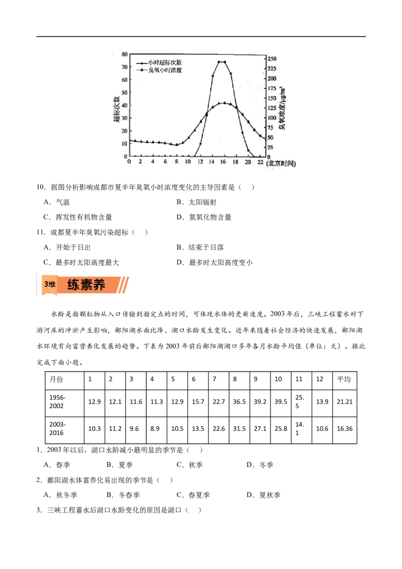 考点03环境问题及其危害-2023年高考地理一轮复习小题多维练（原卷版）_9.2025地理总复习_2023年新高考复习资料_一轮复习_2023年高考地理一轮复习小题多维练（新高考专用）
