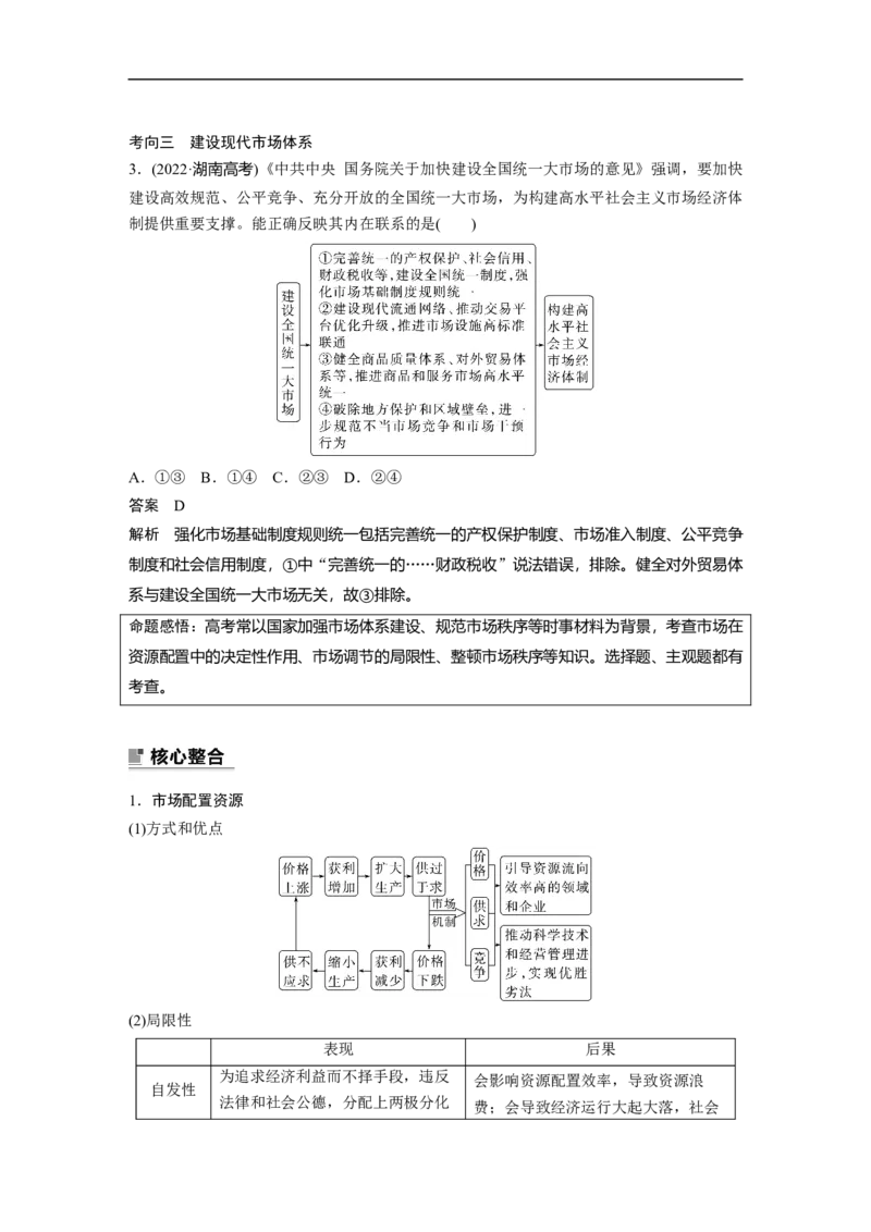 2023年高考政治二轮复习（新高考版）专题2　课时2　我国的社会主义市场经济体制_8.2025政治总复习_2023年新高考资料_二轮复习_2023年高考政治二轮复习讲义+课件（新高考版）