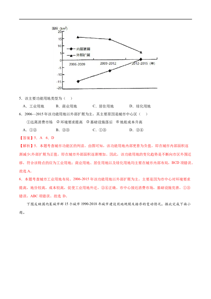 考点01乡村和城镇空间结构-2023年高考地理一轮复习小题多维练（原卷版）_9.2025地理总复习_2023年新高考复习资料_一轮复习_2023年高考地理一轮复习小题多维练（新高考专用）_乡村和城镇
