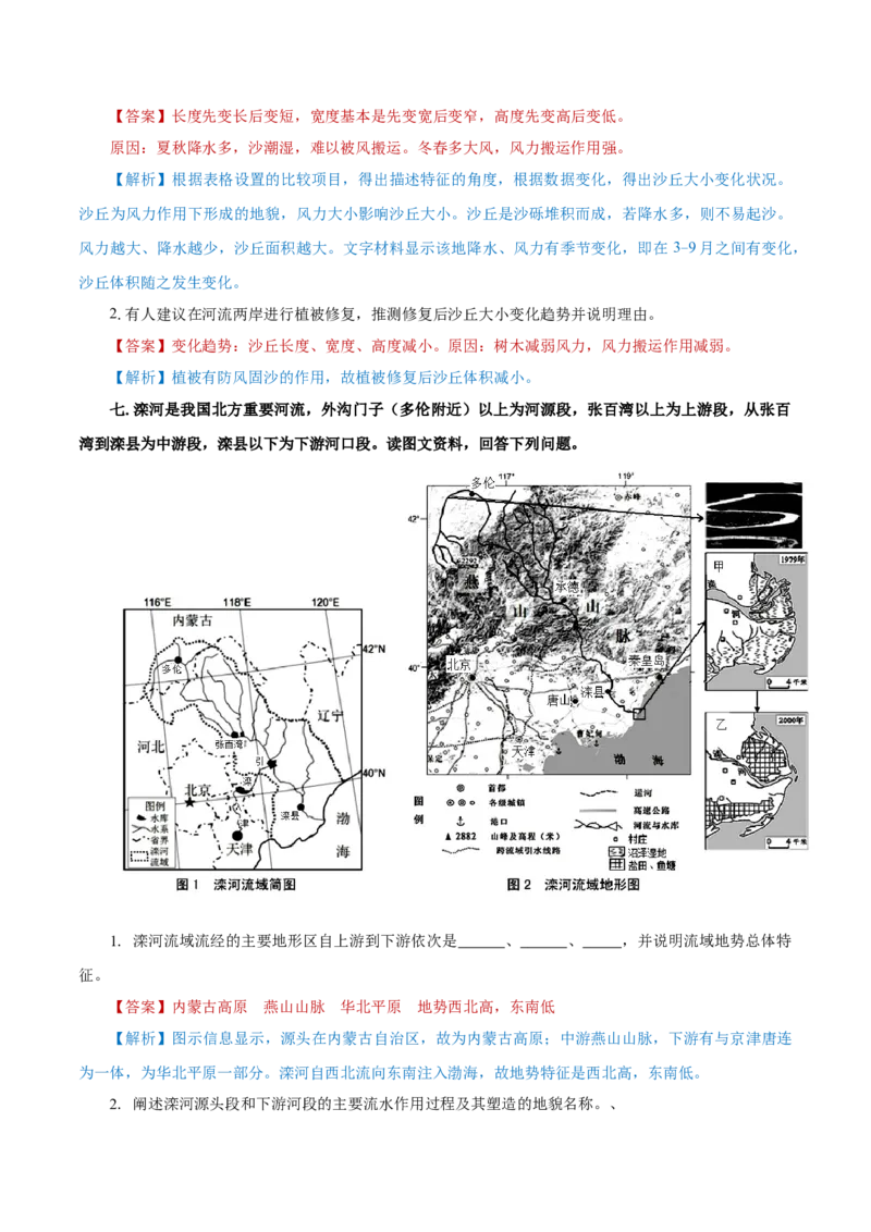 重难点12岩石圈与人类-2024年高考地理热点&middot;重点&middot;难点专练（上海新高考专用）（解析版）_9.2025地理总复习_2024年新高考资料_3.2024专项复习