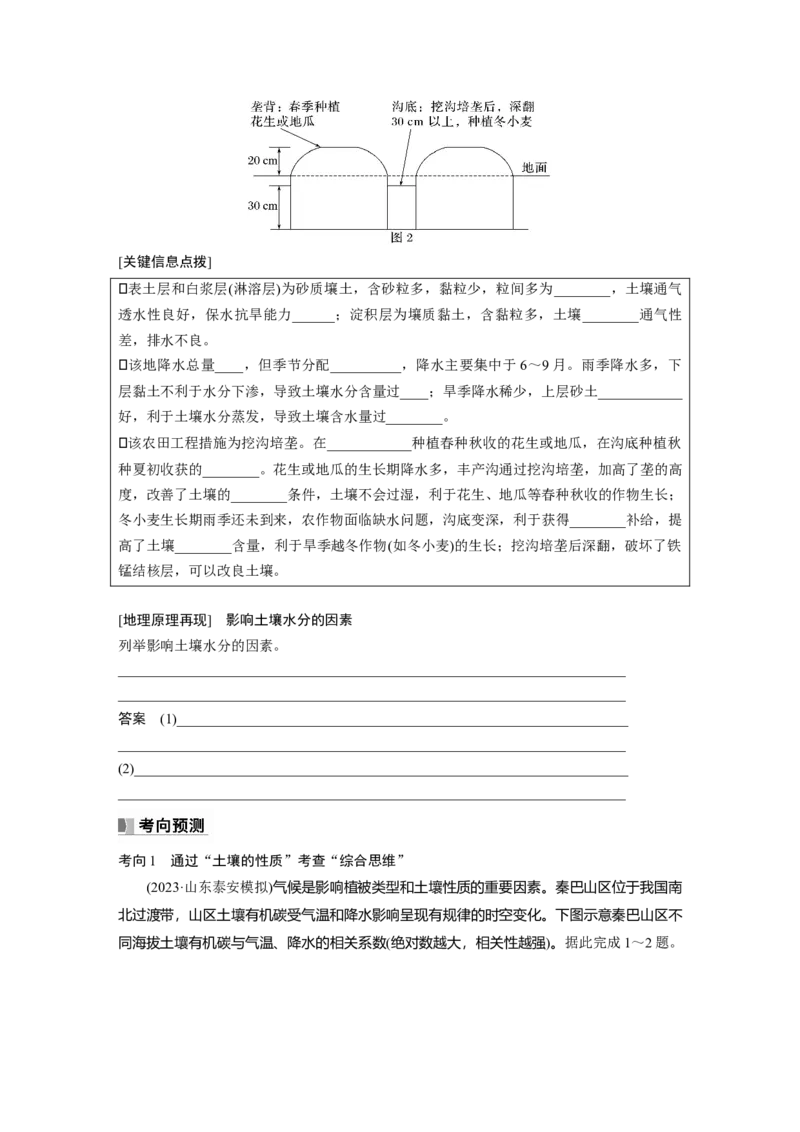 第一部分第六章第1讲课时35　土壤的形成_9.2025地理总复习_2025年新高考资料_一轮复习_2025高考大一轮复习讲义+练习（完结）_2025高考大一轮复习地理（湘教版）_大一轮复习讲义