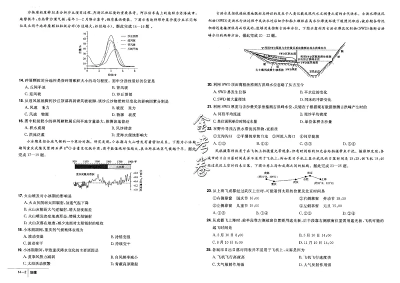 金考卷优秀模拟试卷汇编45套全国卷地理_9.2025地理总复习_地理高考模拟题_老高考_2023年_地理全国卷2023金考卷