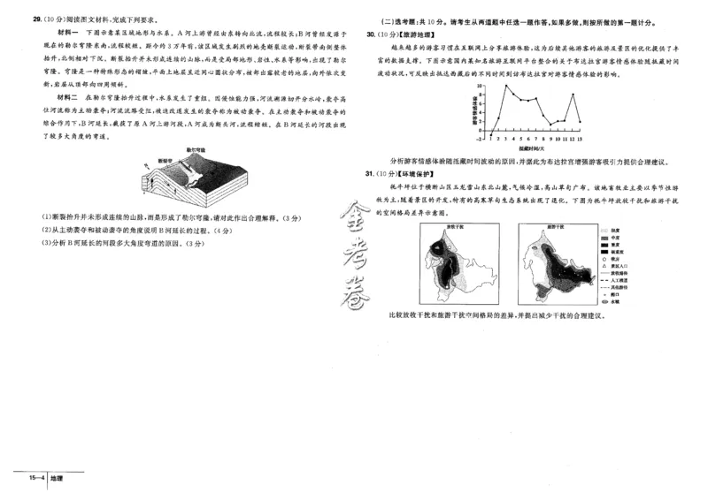 金考卷优秀模拟试卷汇编45套全国卷地理_9.2025地理总复习_地理高考模拟题_老高考_2023年_地理全国卷2023金考卷