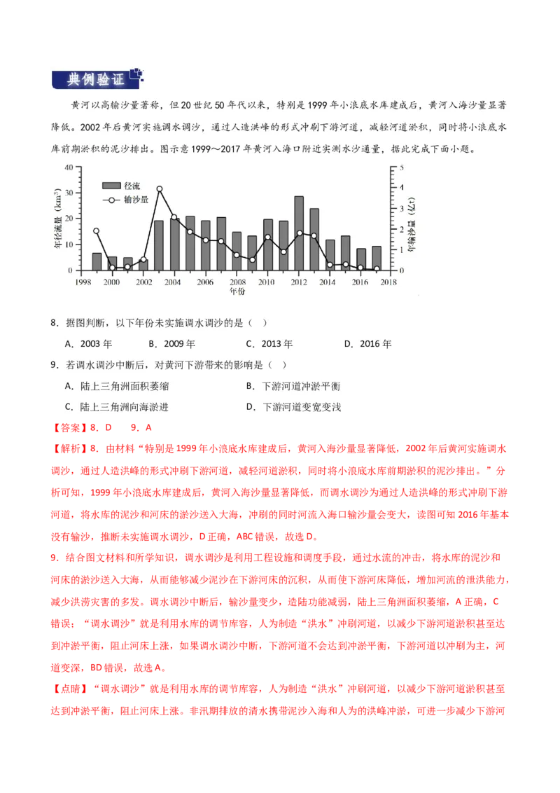 重难点06地表形态变化-2024年高考地理热点&middot;重点&middot;难点专练（新高考专用）（解析版）_9.2025地理总复习_2024年新高考资料_3.2024专项复习