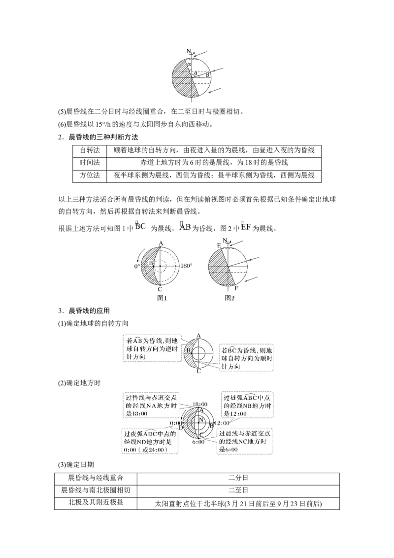 第一部分第二章第2讲课时8　昼夜交替_9.2025地理总复习_2025年新高考资料_一轮复习_2025高考大一轮复习讲义+练习（完结）_2025高考大一轮复习地理（湘教版）