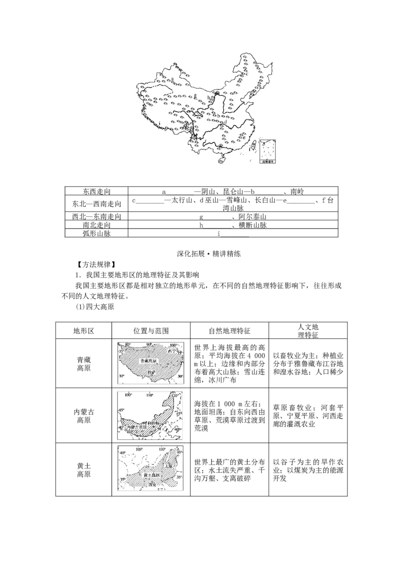 统考版2023版高三地理一轮复习第39讲中国地理概况学生用书_9.2025地理总复习_赠品通用版（老高考）复习资料_一轮复习_通用版2023届高三地理一轮复习全册学案