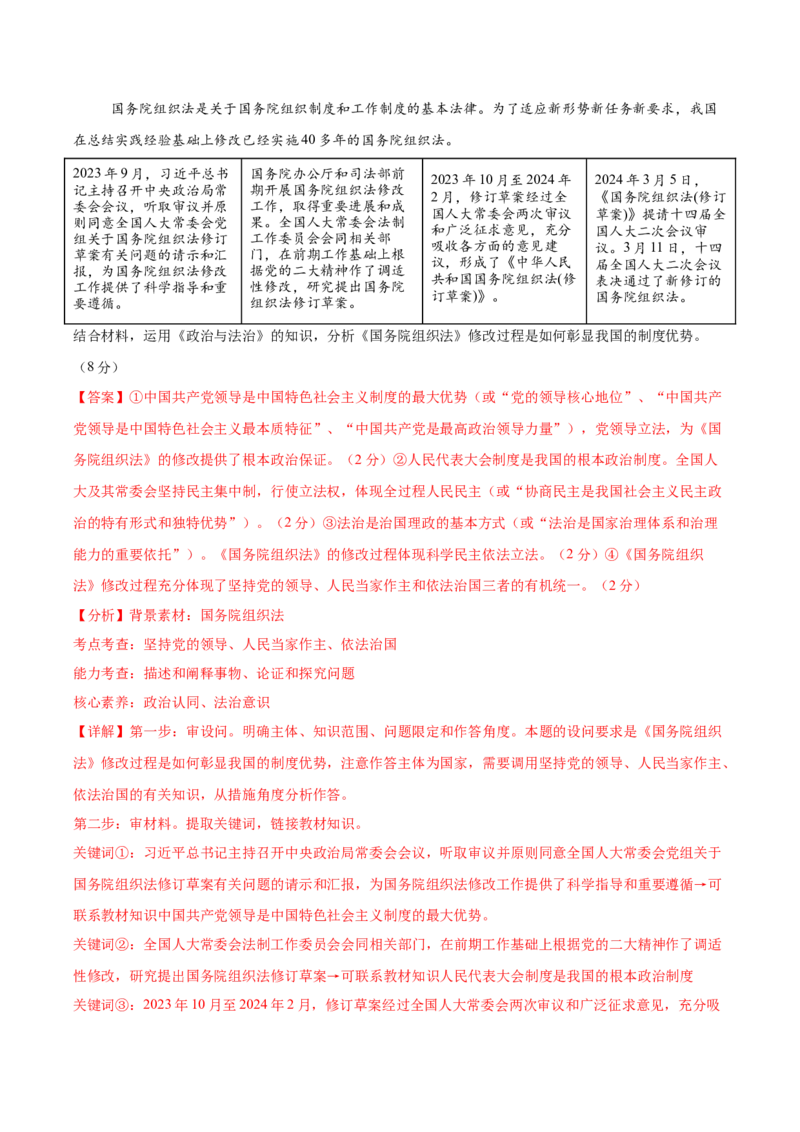 2024年高考政治临考押题卷02（全解全析）_8.2025政治总复习_2024年新高考资料_5.2024三轮冲刺_备战2024年高考政治临考题号押题（新高考通用）322937427