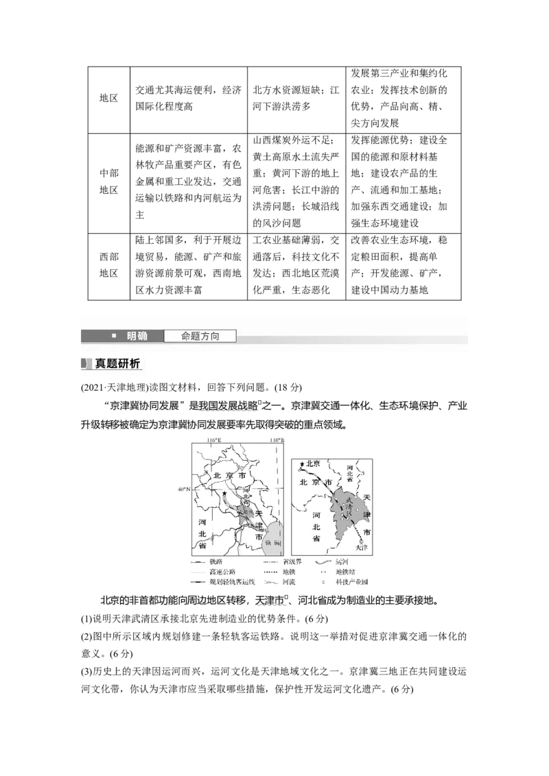 第二部分第四章课时54　我国区域发展战略_9.2025地理总复习_2025年新高考资料_一轮复习_2025高考大一轮复习讲义+练习（完结）_2025高考大一轮复习地理（湘教版）