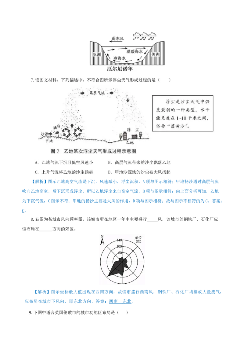 重难点05风-2024年高考地理热点&middot;重点&middot;难点专练（上海新高考专用）（原卷版）_9.2025地理总复习_2024年新高考资料_3.2024专项复习