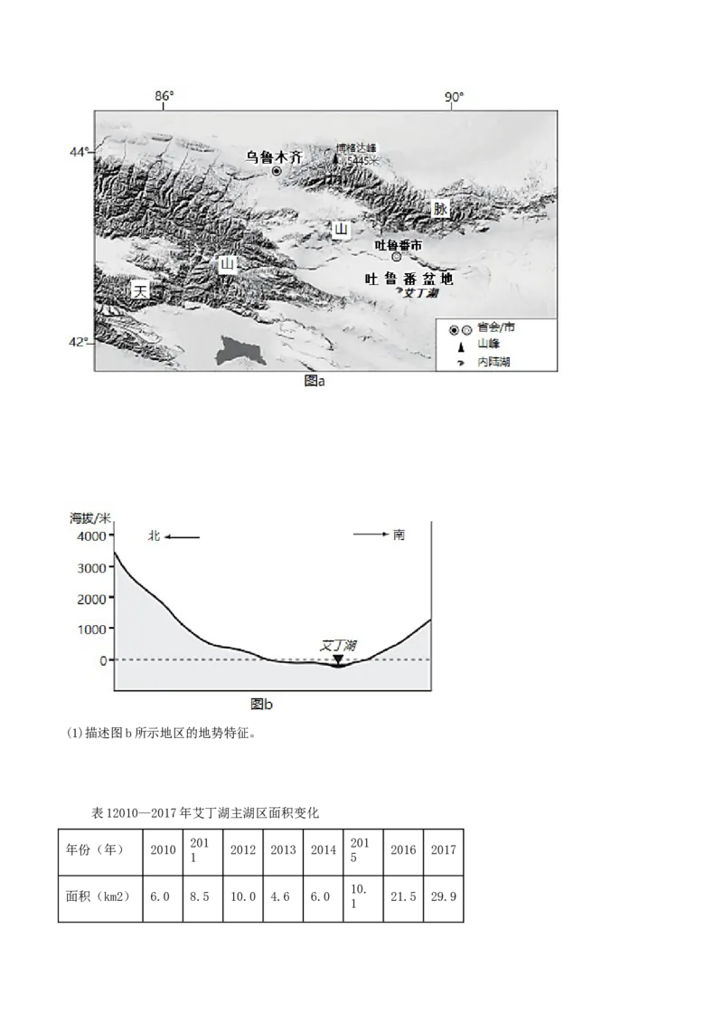 类型22区域地理（原卷版）_9.2025地理总复习_2023年新高考复习资料_专项复习_2023年高考地理实践力之图形绘制或填涂类题型突破（新高考）