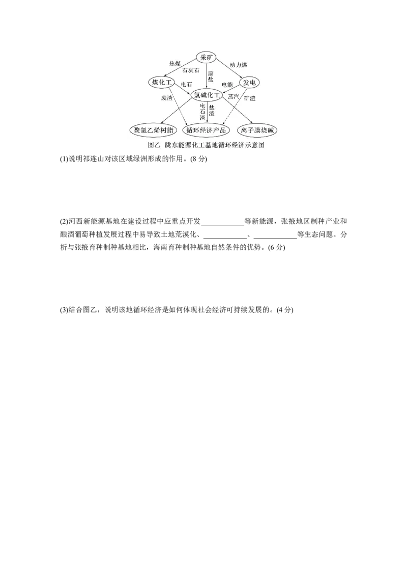 第二部分　第五章　训练57　环境问题与可持续发展_9.2025地理总复习_2024年新高考资料_1.2024一轮复习_2024年高考地理一轮复习讲义（新人教版）_学生版在此文件夹_一轮复习89练