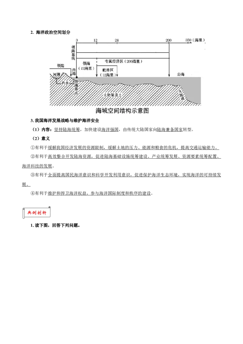 重难点11海洋环境与人类-2024年高考地理热点&middot;重点&middot;难点专练（上海新高考专用）（解析版）_9.2025地理总复习_2024年新高考资料_3.2024专项复习