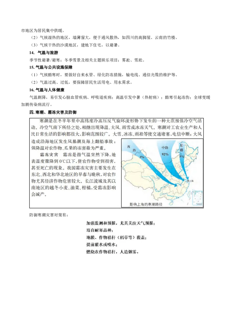 重难点04气温、热量资源与人类活动-2024年高考地理热点&middot;重点&middot;难点专练（上海新高考专用）（解析版）_9.2025地理总复习_2024年新高考资料_3.2024专项复习